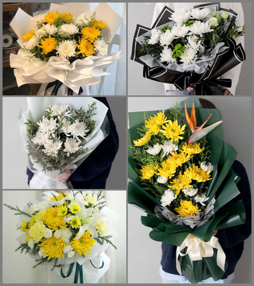 广东肇庆市怀集县中洲镇白事花束代送